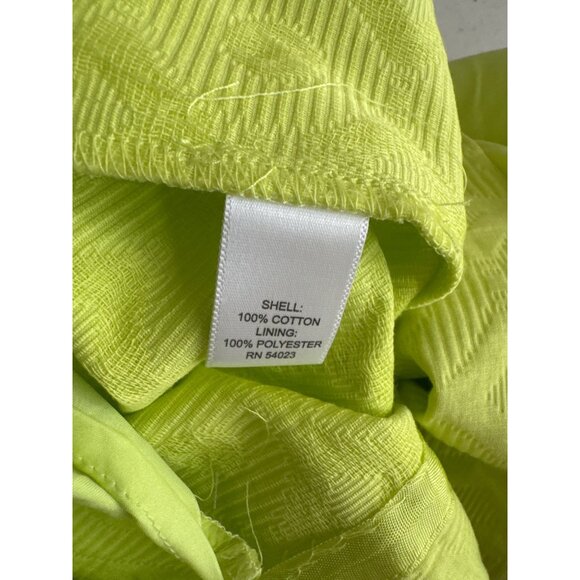 Banana Republic Mily Sleeveless Textured Lime Green Sheath Dress Sz 10 new $140 - Picture 6 of 7